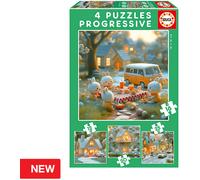 Puzzle Progresivo Ciudad de Bunny - EDUCA