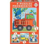 Puzzle Progresivo de Animales Salvajes - EDUCA - Menos de 100 piezas - Para Niños