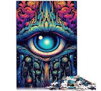 Puzzle psicodélico para adultos de 2.000 piezas, juegos educativos, antiestrés, entrenar tu cerebro y tus manos, 70 cm x 100 cm, para adolescentes de 14 años y más.
