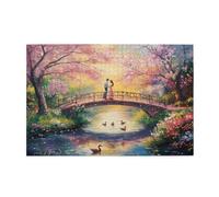 Puzzle Puente Puzzle 1500 Piezas Pareja Imposible, DIY Obra de Arte de Juego de Rompecabezas para Adultos, Rompecabezas de Alta Definición Multicolor, Regalo Mujer Decoracion Hogar 87x57cm E-1040