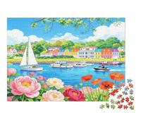 Puzzle Puerto de Spring De 1000 Piezas Interesante Rompecabezas para Adultos De 1000 Piezas Pintura Hobby 52x38cm/1000pcs