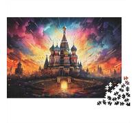 Puzzle Puesta del Sol del Castillo de fantasía De 1000 Piezas Interesante Rompecabezas para Adultos De 1000 Piezas Juego Hobby 70x50cm/1000pcs