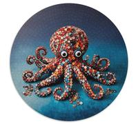 Puzzle Pulpo 1000 Piezas para Adultos Juego EduGatoivo de cartón Rompecabezas Pulpo de Botones Decorativo Regalo para Hombre 1000pcs (67.5x67.5cm)