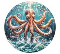 Puzzle Pulpo 1000 Piezas para Adultos Y Niños Juego EduGatoivo De Cochetón Puzzles Pulpo Gigante Olas Decorativo Regalo Original 1000pcs (67.5x67.5cm)