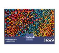 Puzzle Puntos Coloridos De 1000 Piezas para Adultos, Puzzle Arte Visual Adultos, Juego Didáctico Productos Lúdicos Creativos 38x26cm/1000pcs