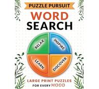 Puzzle Pursuit: Large Print Word Search for Adults & Seniors - 100 Mood-Themed Puzzles + Free Bonus Book with 100 More (200 Total Puzzles) (Brain Games for Adults)