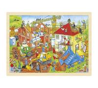 Puzzle Puzle de Madera Inserción Construcción 96 Piezas Goki 57670 Desde 5 Años