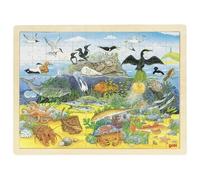 Puzzle Puzle de Madera Puzzle Inserción Sobre Y Bajo Agua 96 Piezas Goki 57703