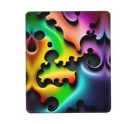 Puzzle qui se dispersent - Alfombrilla de mouse con borde de goma de varios tamaños, 10 x 12 pulgadas para oficina, juegos, estudio, escritorio, consola portátil