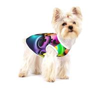 puzzle qui se dispersent - Chaleco de algodón para perros pequeños, transpirable, suave y cómodo, para gatos y perros