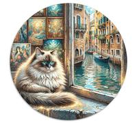 Puzzle Ragdoll 1000 Piezas para Adultos Y Niños Juego Difícil De Cochetón Puzzles Ragdoll Alfeizar Decorativo Regalo para Hombre 1000pcs (67.5x67.5cm)
