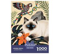 Puzzle Ragdoll 1000 Piezas para Principiantes Juego Difícil De Cartón Puzzles Hojas Ragdoll Decorativo Regalo Original 70x50cm/1000pcs