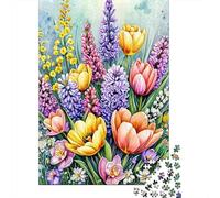 Puzzle Ramo de Flores de Primavera De 1000 Piezas Interesante Rompecabezas Adultos De 1000 Piezas Juego Regalo 52x38cm/1000pcs