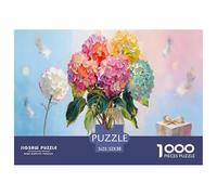 Puzzle Ramo de Hidrangea De 1000 Piezas Interesante Rompecabezas Hombres Y Mujeres De 1000 Piezas Pintura Regalo 52x38cm/1000pcs