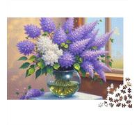 Puzzle Ramo de Lila Púrpura De 1000 Piezas Interesante Rompecabezas Adultos De 1000 Piezas Decoracion Regalo 38x26cm/1000pcs