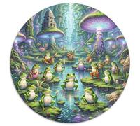 Puzzle Rana 1000 Piezas para Adultos Y Niños Juego EduGatoivo De Cochetón Puzzles Ranas Banda Decorativo Regalo Ideal 1000pcs (67.5x67.5cm)