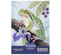 Puzzle Rana 1000 Piezas para Principiantes Juego Difícil De Cartón Rompecabezas Plantas Rana Árbol Decorativo Regalo Ideal 70x50cm/1000pcs