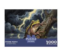 Puzzle Rana de árbol 1000 Piezas para Adultos, Puzzle Bosque de tormenta Adultos, Juego De Rompecabezas De Habilidad Difícil De Completar 38x26cm/1000pcs