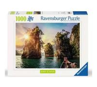 Ravensburger Puzzle 12000001 Tres Rocas en Cheow LAN Tailandia 1000 piezas 70x50 cm 14+