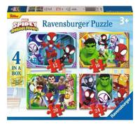 Puzzle Ravensburger 120010647 Spider-Man 4 rompecabezas infantiles 12-24 piezas