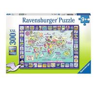 Puzzle Ravensburger 300 Piezas XXL Mapa Del Mundo 13190