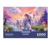 Puzzle Rebaño de Elefantes De 1000 Piezas Interesante Rompecabezas Adultos De 1000 Piezas Obra De Arte Entretenimento 70x50cm/1000pcs