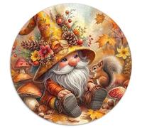 Puzzle redondo de Santa Claus de 1000 piezas, para adultos y niños, rompecabezas de suelo creativo para adultos, 1000 unidades (67,5 x 67,5 cm)