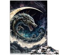 Puzzle regalo dragón 1000 piezas rompecabezas 10.27 pulgadas x 14.96 pulgadas rompecabezas de cartón adecuado para adultos y niños a partir de 14 años Challenge Family