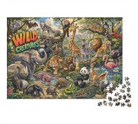 Puzzle Reino Animal del Bosque 1000 Piezas, Juego de Mesa Familiar