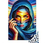 Puzzle Retrato Abstracto de Mujer De 1000 Piezas Interesante Rompecabezas para Adultos De 1000 Piezas Pintura Entretenimento 52x38cm/1000pcs