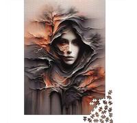 Puzzle Retrato de Mujer mística De 1000 Piezas Interesante Rompecabezas Adultos De 1000 Piezas Pintura Regalo 52x38cm/1000pcs