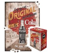 Puzzle Retro Coca-Cola Highway 66 1000 Piezas 68 x 48 cm Regalo Original OLP Para Adultos Caja Metal