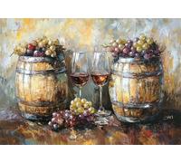 Puzzle Retro Puzzle 6000 Piezas Vino Rompecabezas Adultos Pieza de Madera Juguete Desafiante, Entretenimiento en Familia Rompecabezas, Gigante Imposible Jigsaw para Decoración del Hogar Regalo U-74