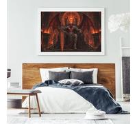 Puzzle Rey Diablo Satánico del Infierno 1000 Piezas, Regalo Dark Art