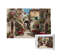 Puzzle Roma Puzzle 500 Piezas,Calle Rompecabezas Desafiante, Juego de Puzzles Adultos,Impresión de Alta Definición Colorido Puzzles Madera con Caja de Regalo,Home Decoration,Regalo Mujer,p806t