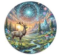 Puzzle Rompecabezas Alce 1000 Piezas para Principiantes Juego Educativo De Cartón Puzzles Decorativo Regalo Original 1000pcs (67.5x67.5cm)
