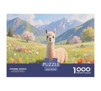 Puzzle Rompecabezas Alpaca 1000 Piezas para Adultos Juego Desafiante De Cartón Puzzles Decorativo Regalo Ideal 70x50cm/1000pcs