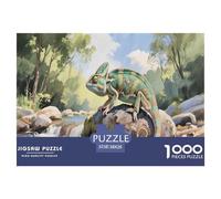 Puzzle Rompecabezas Camaleón 1000 Piezas para Adultos Juego Familiar De Cartón Puzzles Decorativo Regalo Ideal 38x26cm/1000pcs