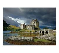 Puzzle Rompecabezas De Madera para Adultos De 1000 Piezas Puzzle Rompecabezas del Castillo De Eilean Donan Serie De Pintura Famosa Juguetes Educativos Artesanales De Aprendizaje