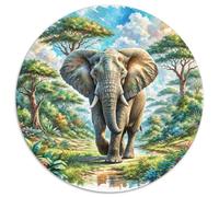 Puzzle Rompecabezas Elefante Africano 1000 Piezas para Adultos Y Niños Juego Desafiante De Cartón Puzzles Decorativo Regalo para Hombre 1000pcs (67.5x67.5cm)