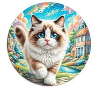 Puzzle Rompecabezas Gato Ragdoll 1000 Piezas para Principiantes Juego Relajante De Cartón Puzzles Decorativo Regalo para Hombre 1000pcs (67.5x67.5cm)