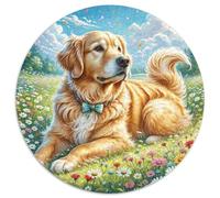 Puzzle Rompecabezas Golden Retriever 1000 Piezas para Adultos Y Niños Juego Desafiante De Cartón Rompecabezas Decorativo Regalo Original 1000pcs (67.5x67.5cm)