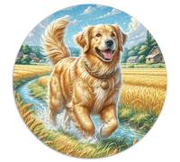 Puzzle Rompecabezas Golden Retriever 1000 Piezas para Principiantes Juego Educativo De Cartón Rompecabezas Decorativo Regalo para Hombre 1000pcs (67.5x67.5cm)