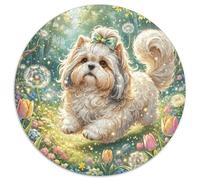 Puzzle Rompecabezas Shih tzu 1000 Piezas para Principiantes Juego Relajante De Cartón Rompecabezas Decorativo Regalo para Hombre 1000pcs (67.5x67.5cm)