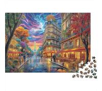 Puzzle Rue De Rivoli 1000 Piezas para Adultos Y Niños - Rompecabezas De DIY, Juego Creativo para Toda La Familia 38x26cm/1000pcs