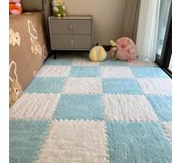 Puzzle Rug Carpet, Square Carpet Tiles Floor Mat, Soft Playroom Rug, Soft Play Puzzle Mats, Non-Slip Playroom Carpet Tiles, Multi-Purpose Carpet for Children's Play Area