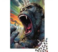Puzzle Ruído de Gorilla Gigante De 1000 Piezas Animales Rompecabezas para Adultos De 1000 Piezas Juego Entretenimento 52x38cm/1000pcs