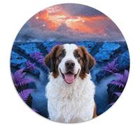 Puzzle San Bernardo 1000 Piezas - para Adultos Y Niños Puzzles De Flores Roca, Juego Divertido E Instructivo Arte Decorativo, 1000pcs (67.5x67.5cm)