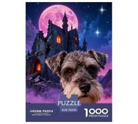 Puzzle Schnauzer 1000 Piezas - para Adultos Y Niños Rompecabezas De Castillo en Ruinas, Desafío Mental Y Juego Complejo, Arte Decorativo, Regalo Original 70x50cm/1000pcs