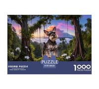Puzzle Schnauzer Miniatura 1000 Piezas - para Adultos Rompecabezas De Lianas Árbol Gigante, Juego EduGatoivo Y Juego Familiar Decorativo, Regalo Original 38x26cm/1000pcs